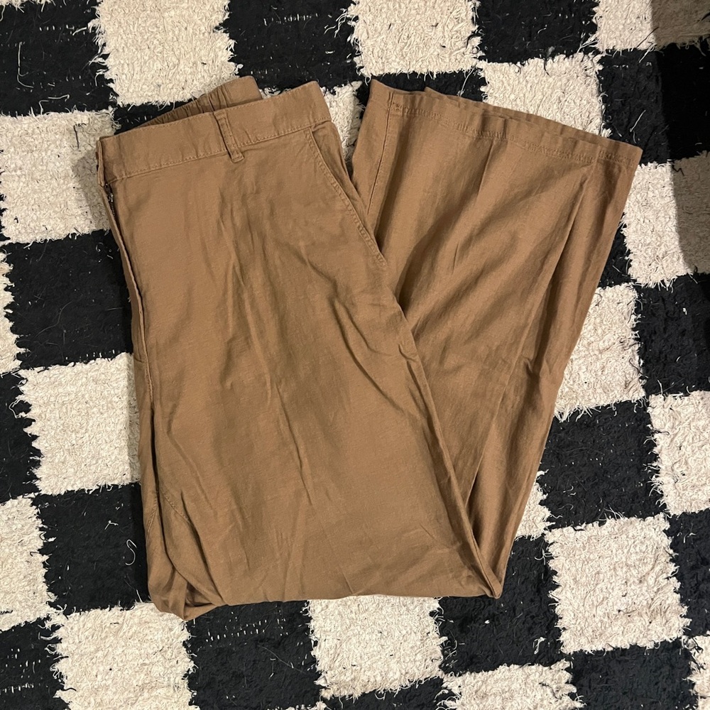 H&M tan linen pants